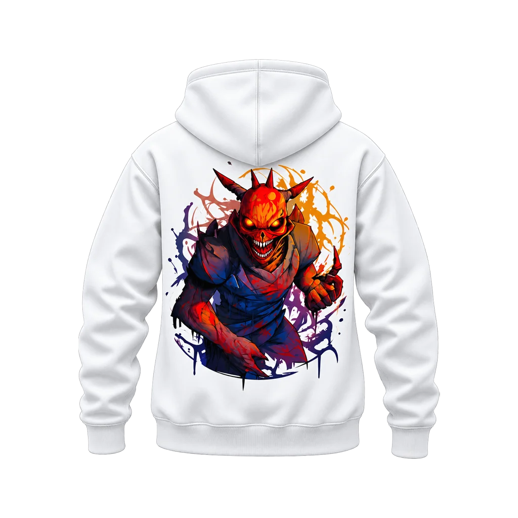 Solo Leveling Demon Castle Dual-Print White Hoodie