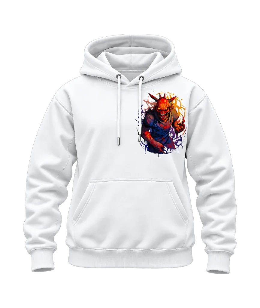 Solo Leveling Demon Castle Dual-Print White Hoodie