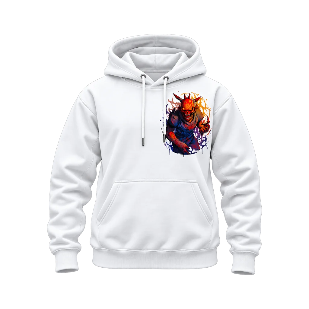 Solo Leveling Demon Castle Dual-Print White Hoodie