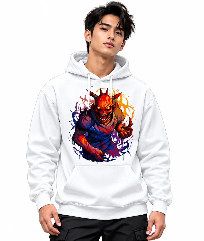 Solo Leveling Demon Castle White Hoodie
