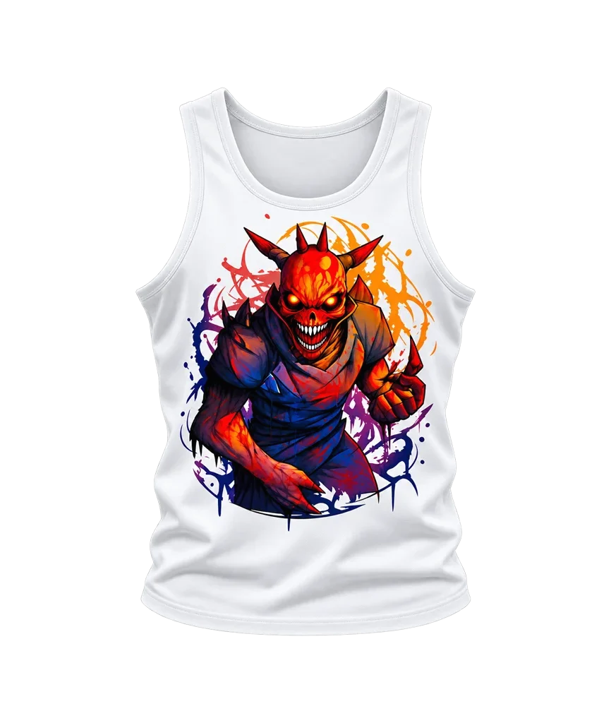 Solo Leveling Demon Castle White Tank Top