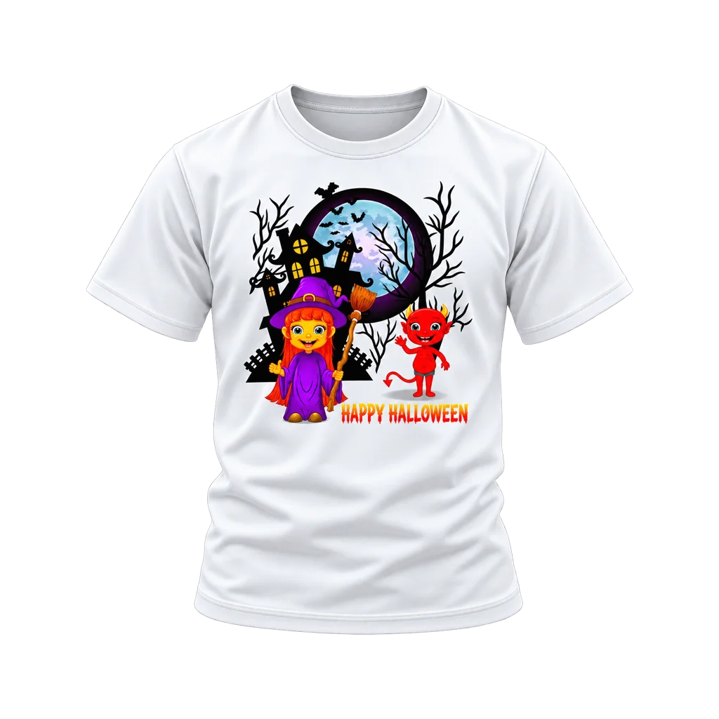 Soul Eater Witch and Devil Happy Halloween White T-Shirt
