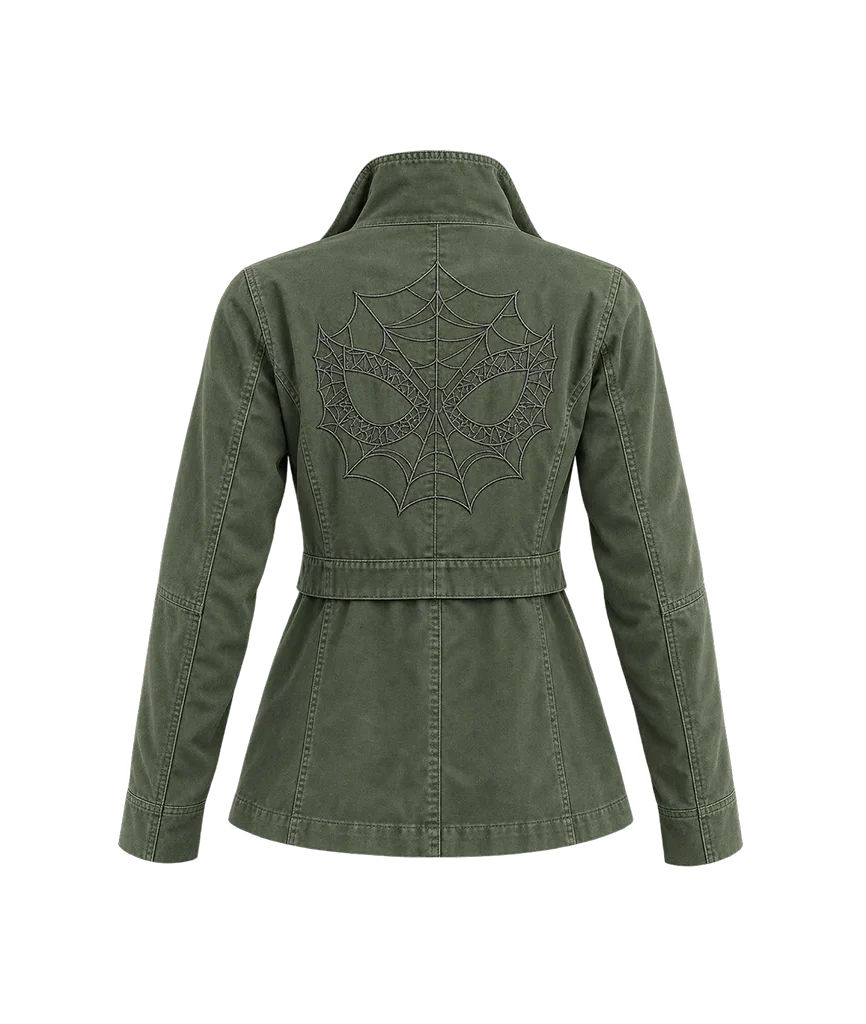 Spider-Man Brand New Day Green Cotton Utility Jacket
