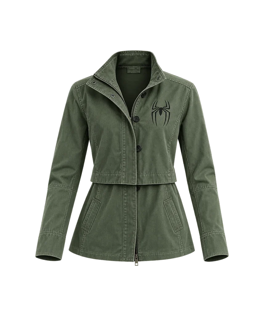 Spider-Man Brand New Day Green Cotton Utility Jacket