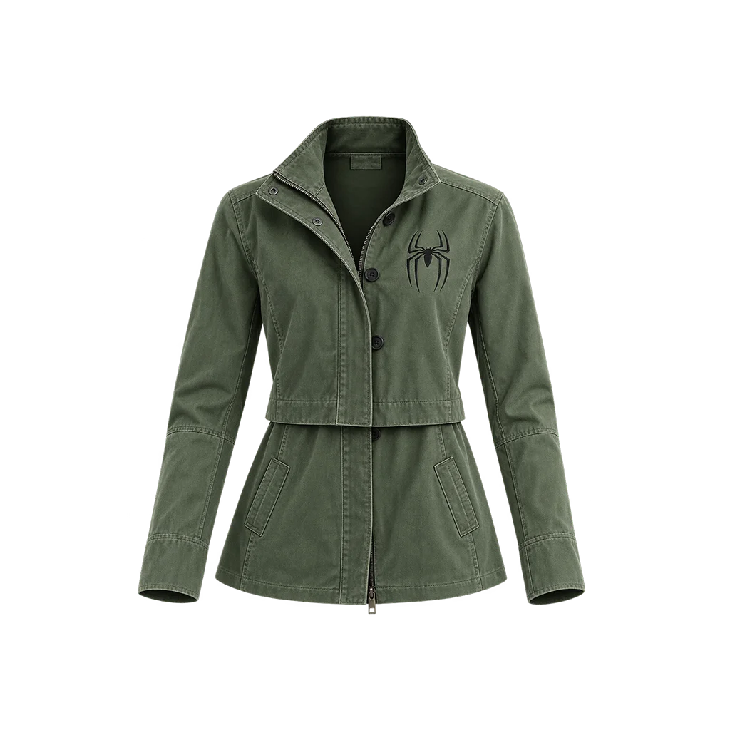 Spider-Man Brand New Day Green Cotton Utility Jacket