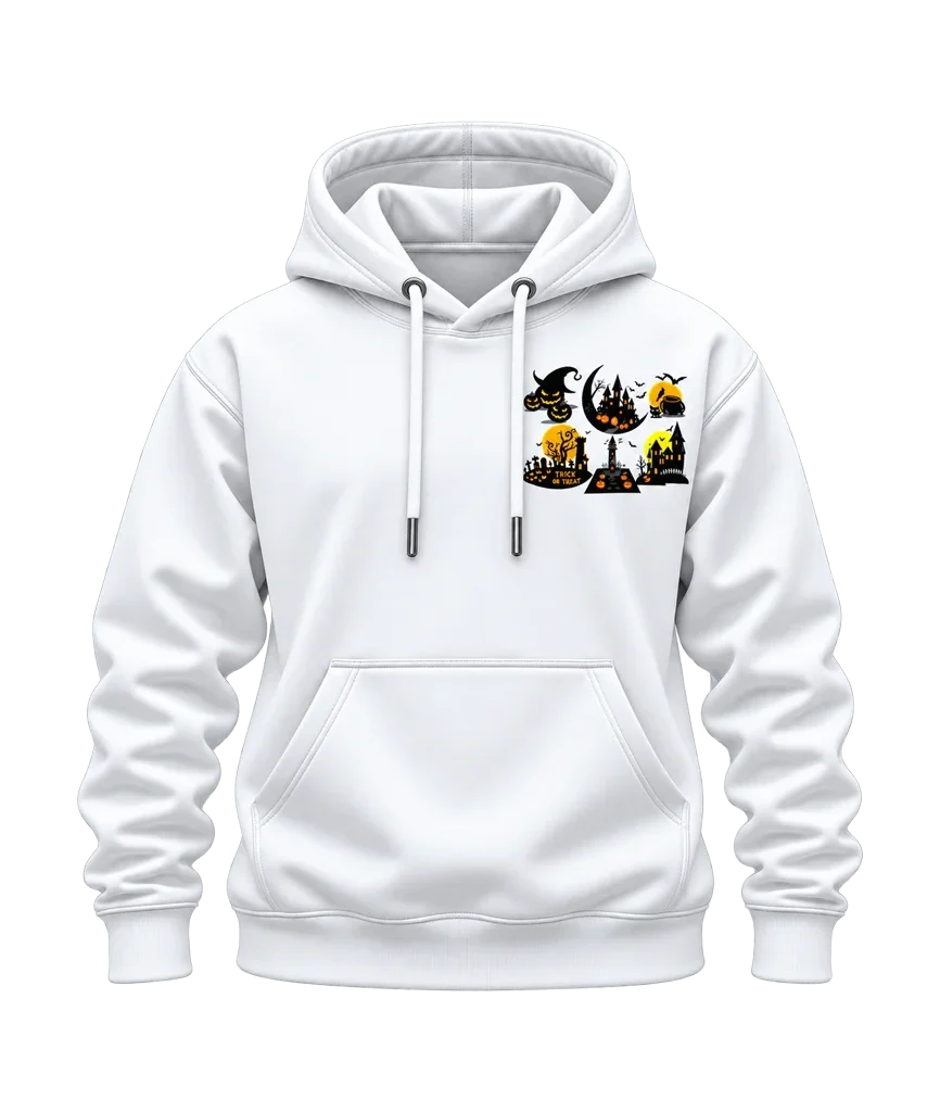 Spirited Away Halloween Castle Collage Dual-Print Hoodie