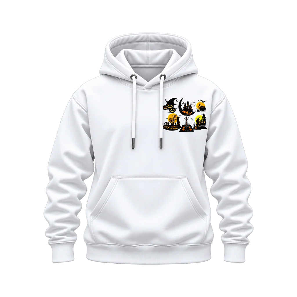 Spirited Away Halloween Castle Collage Dual-Print Hoodie