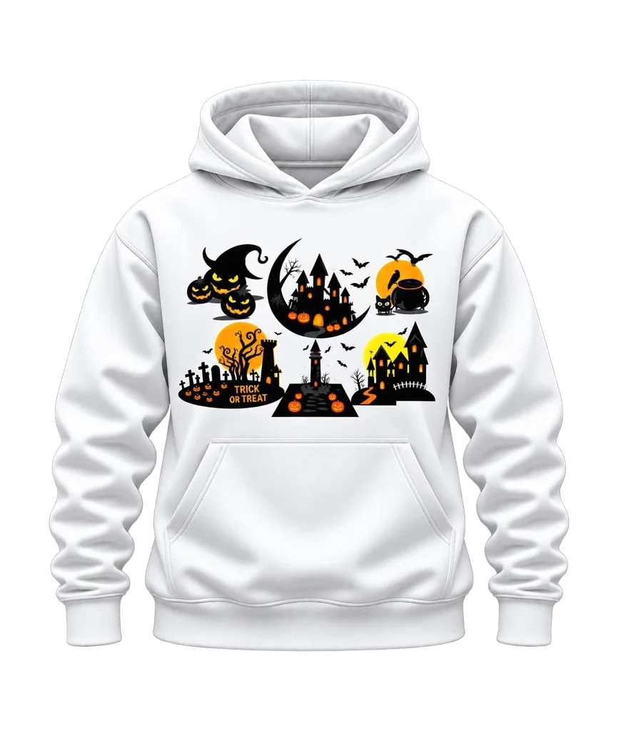 Spirited Away Halloween Castle Collage Hoodie