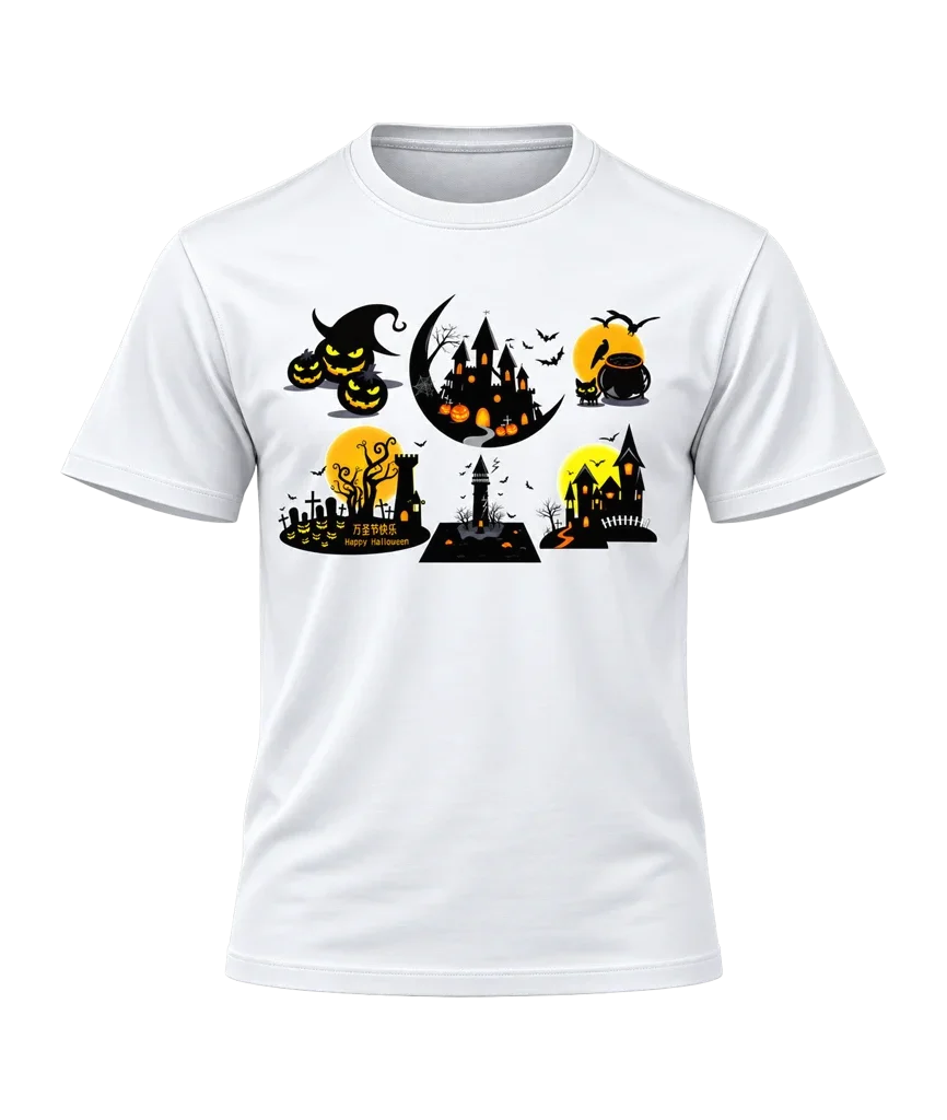 Spirited Away Halloween Castle Collage T-Shirt