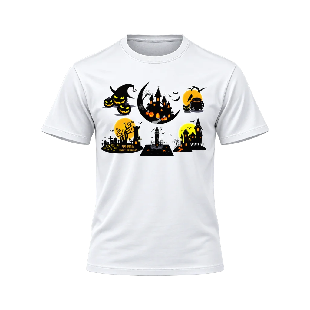 Spirited Away Halloween Castle Collage T-Shirt