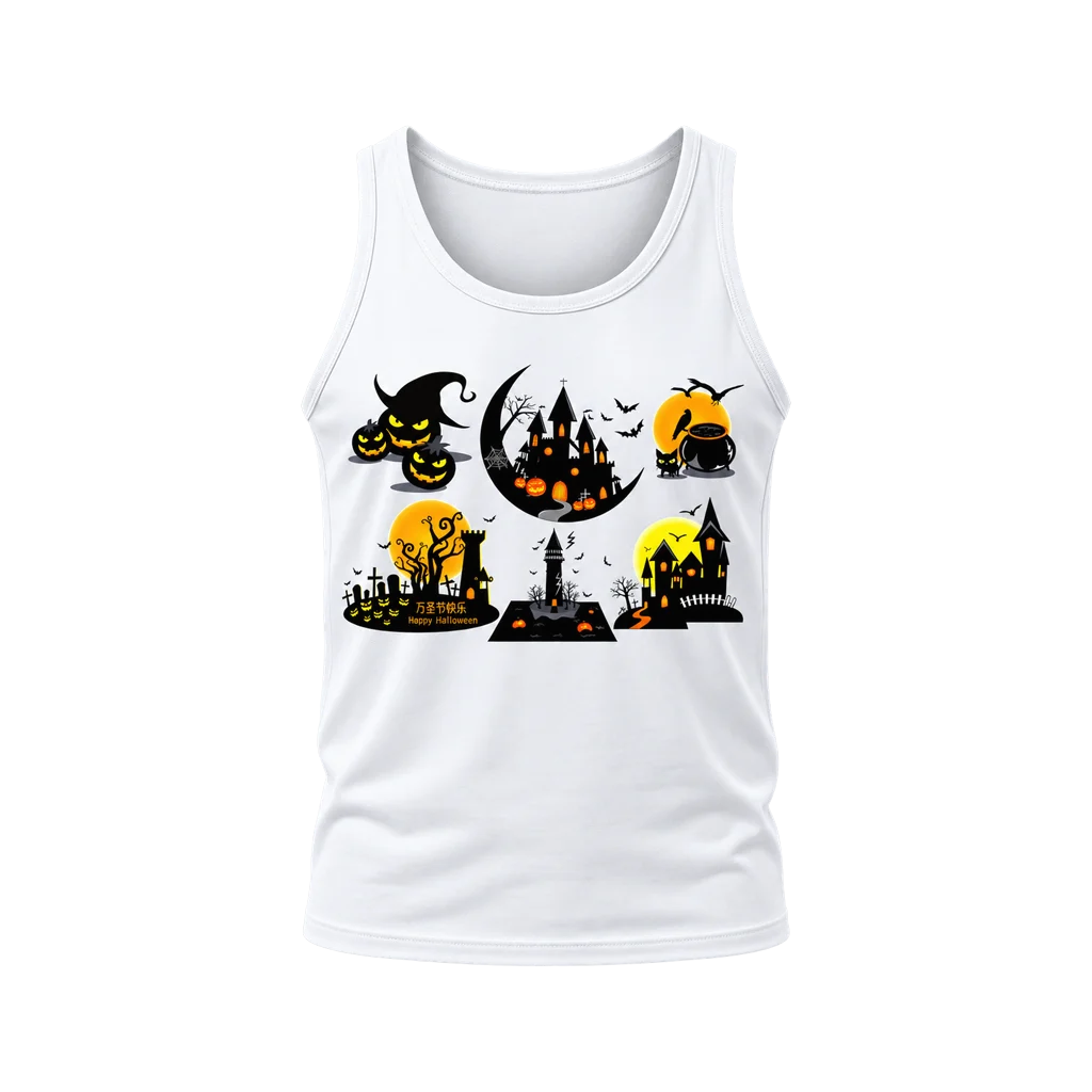 Spirited Away Halloween Castle Collage Tank Top