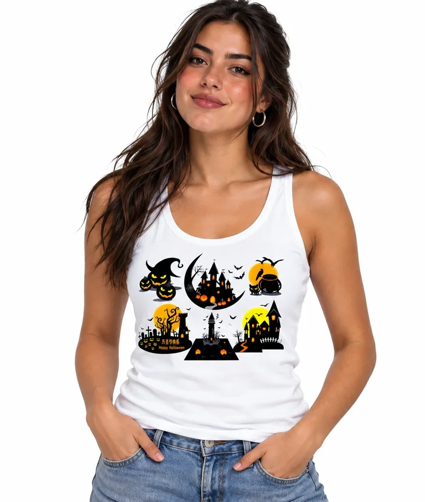 Spirited Away Halloween Castle Collage Tank Top
