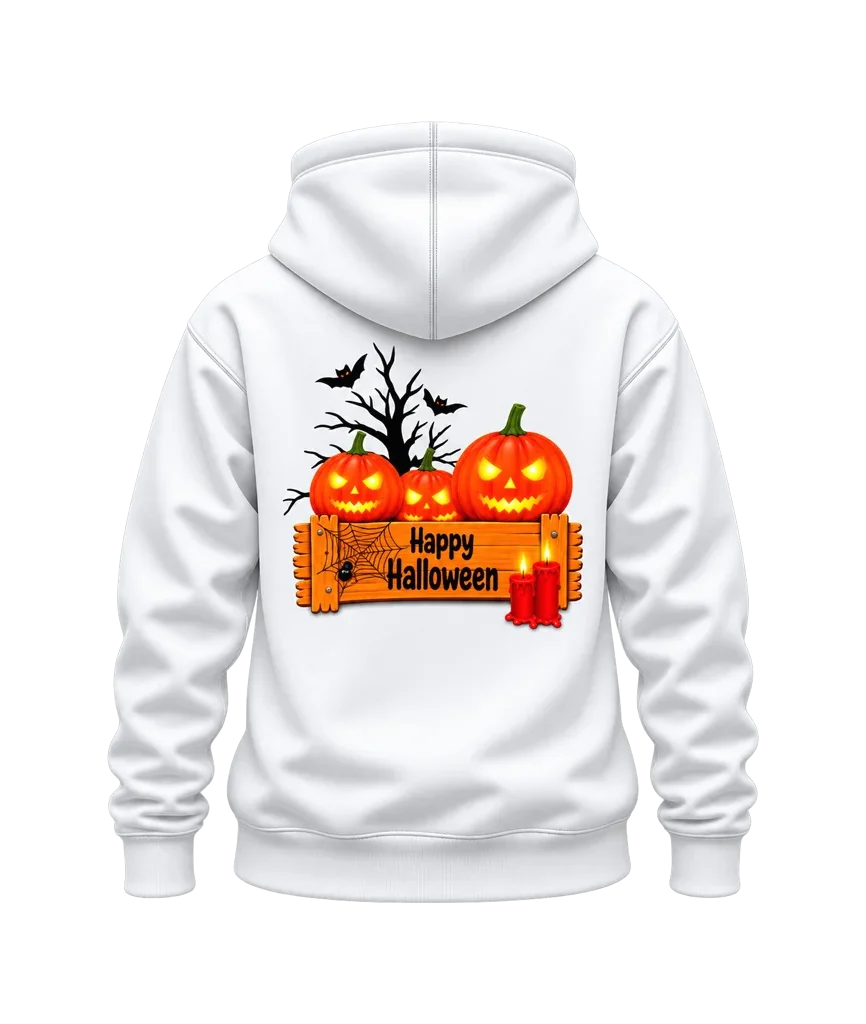 Stranger Things Happy Halloween Jack-O-Lantern Dual-Print Hoodie