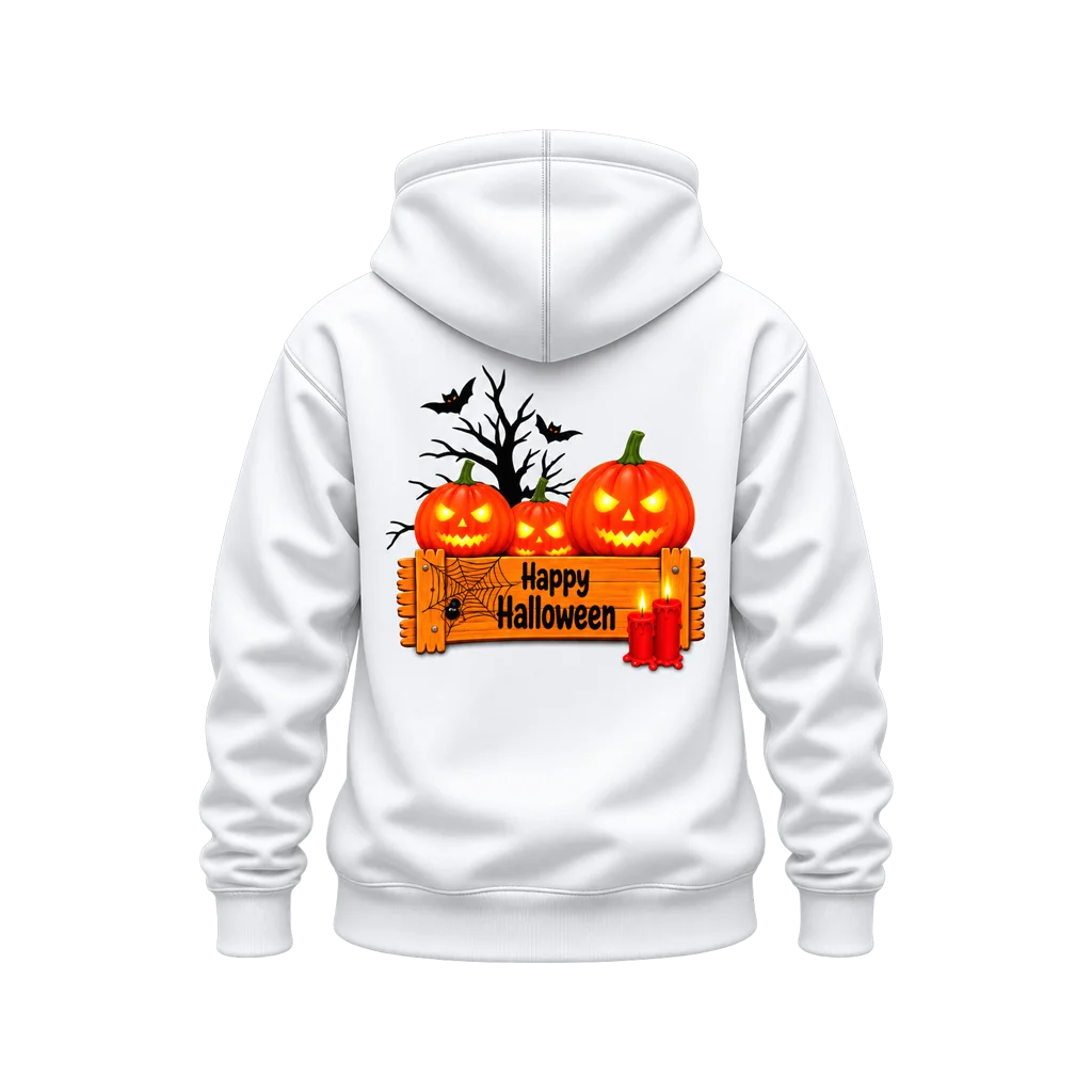 Stranger Things Happy Halloween Jack-O-Lantern Dual-Print Hoodie
