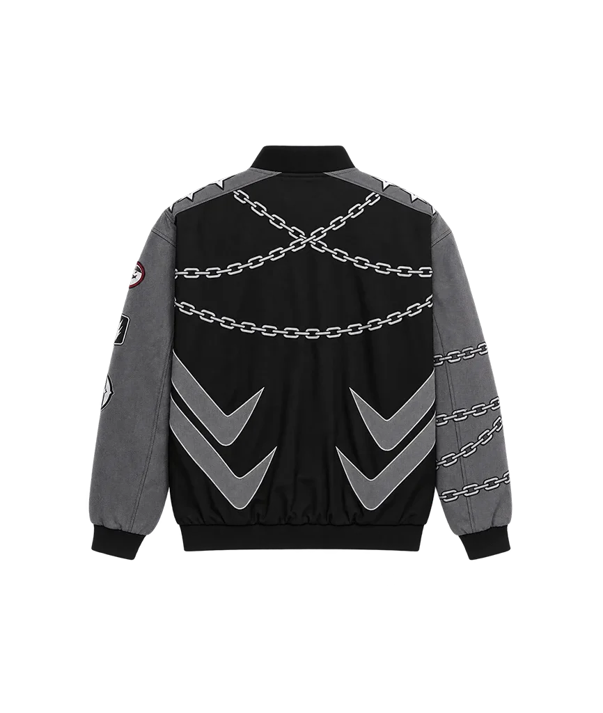 Supergirl Lobo Black and Grey Moto Jacket