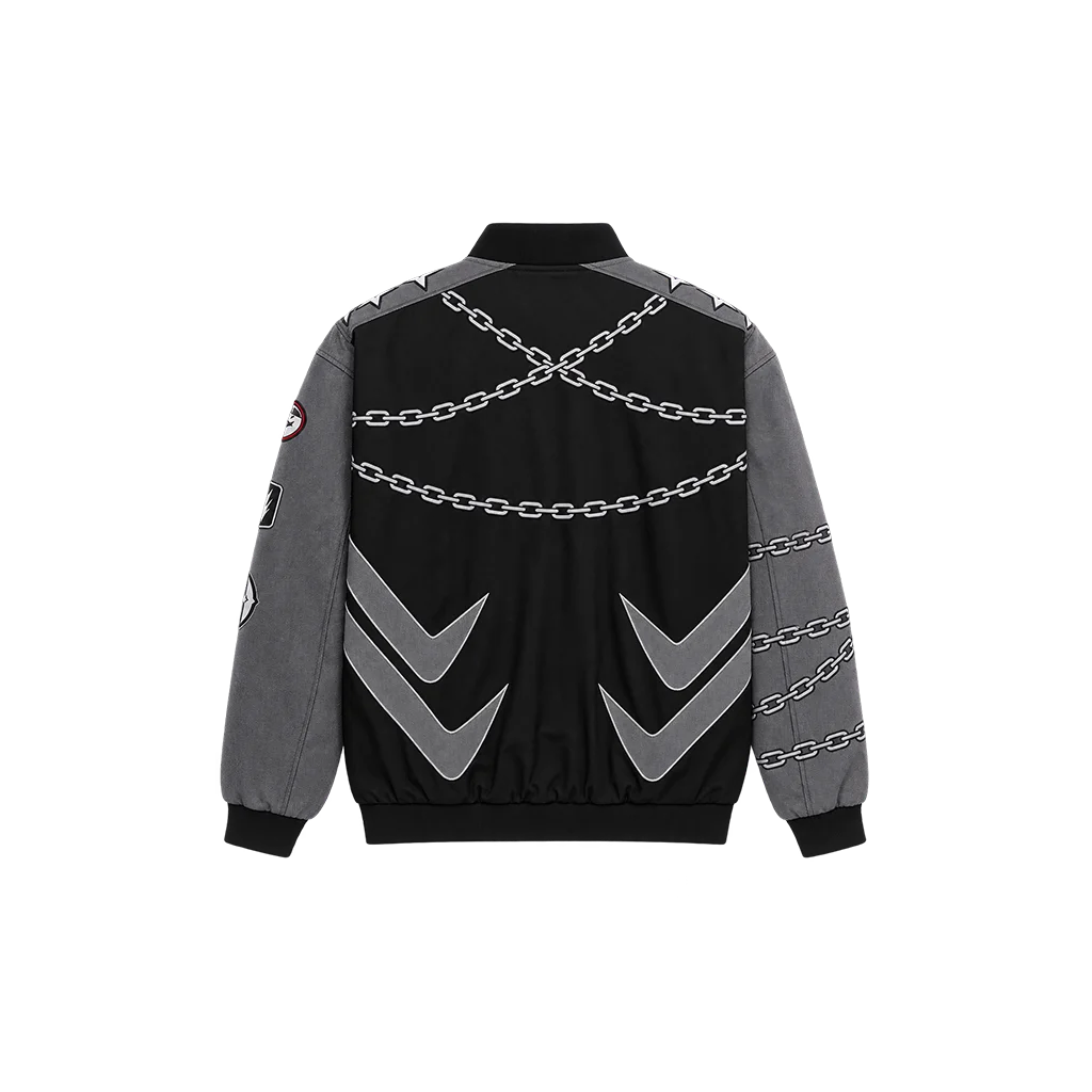 Supergirl Lobo Black and Grey Moto Jacket