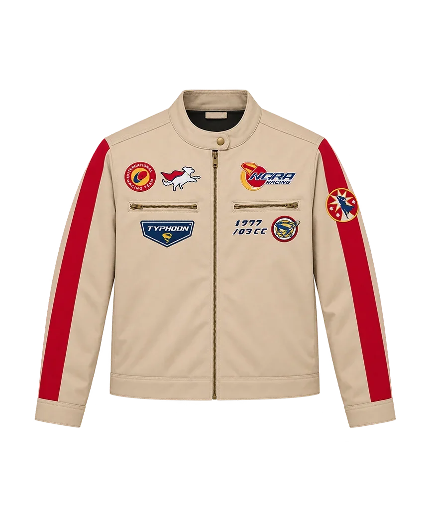 Supergirl Beige Racing Utility Jacket