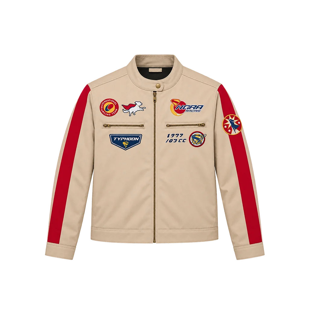 Supergirl Beige Racing Utility Jacket