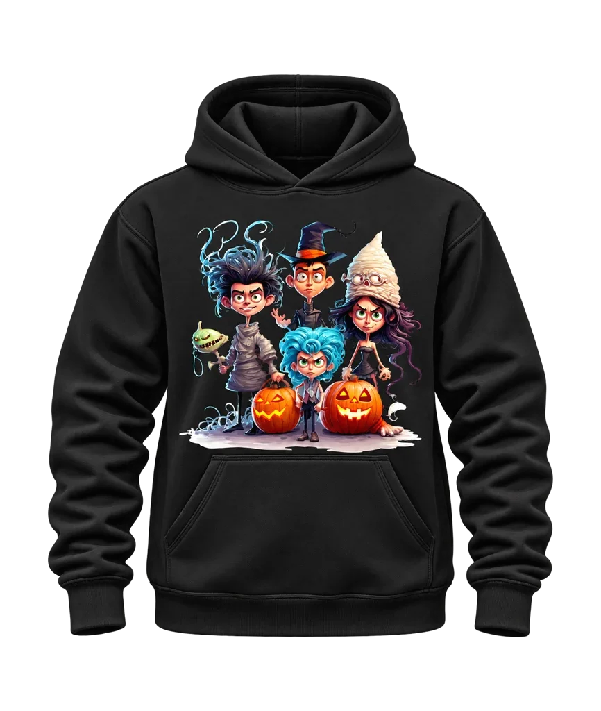 The Addams Family Spooky Kids Black Hoodie