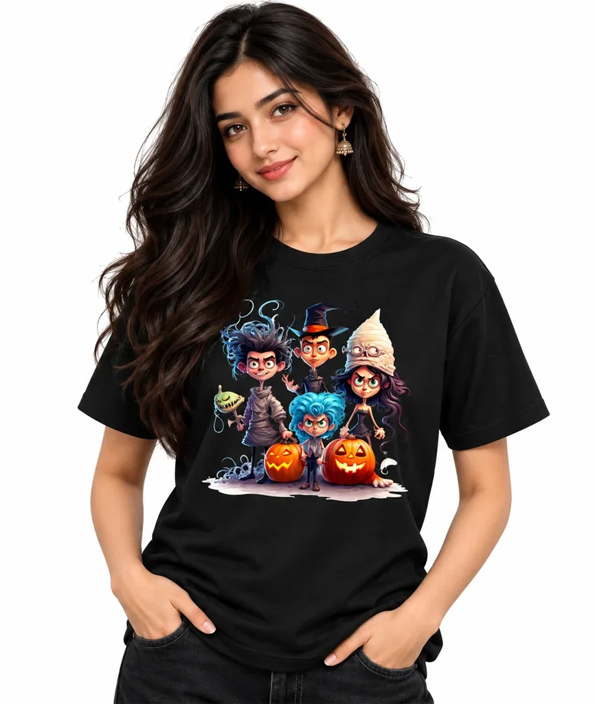 The Addams Family Spooky Kids Black T-Shirt