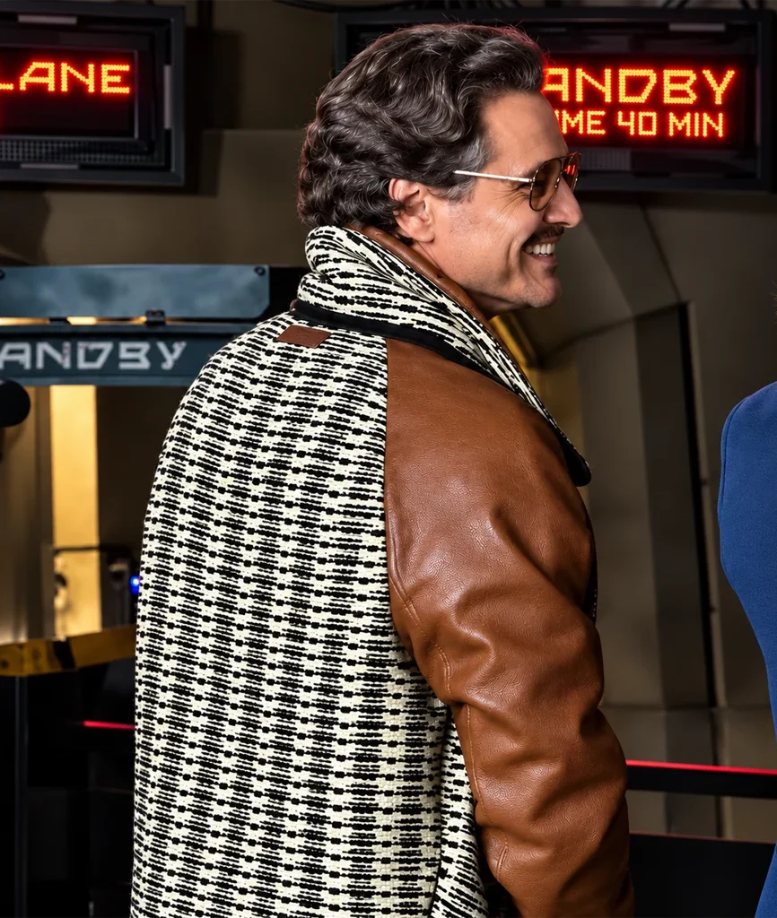 The Fantastic Four First Steps Pedro Pascal Brown Leather Jacket