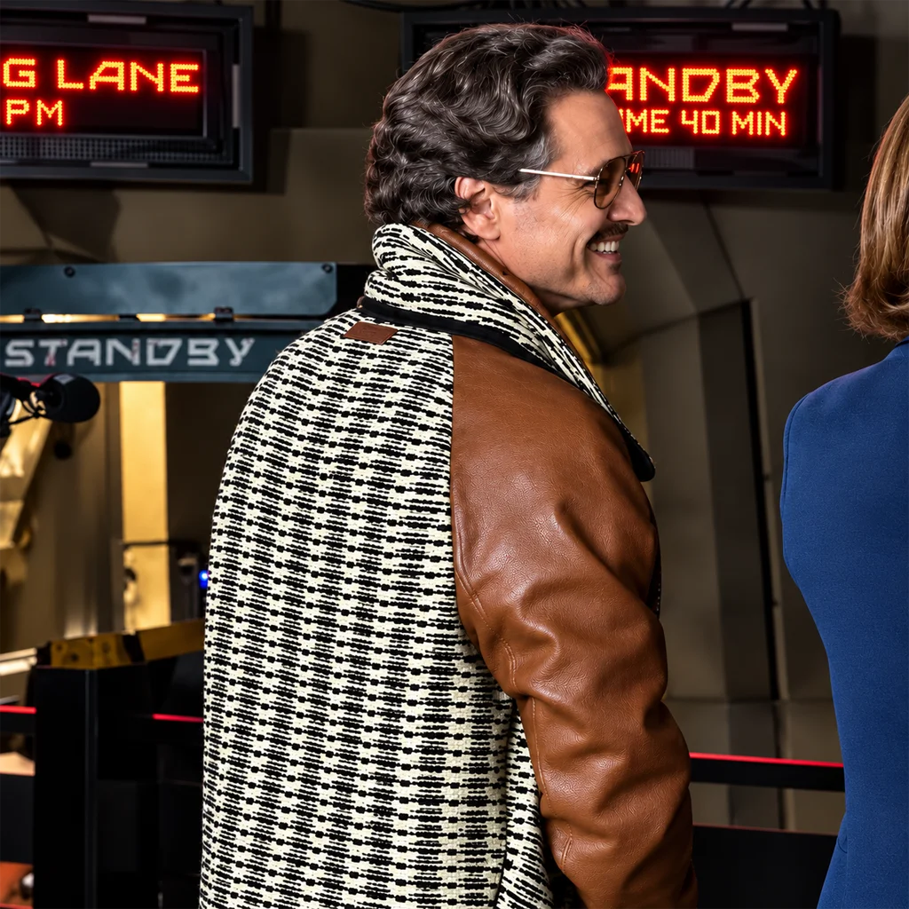The Fantastic Four First Steps Pedro Pascal Brown Leather Jacket