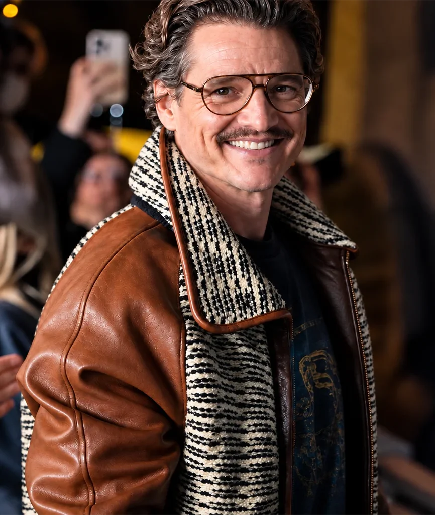 The Fantastic Four First Steps Pedro Pascal Brown Leather Jacket