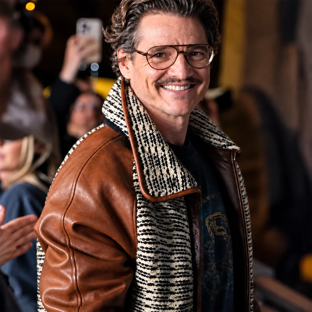 The Fantastic Four First Steps Pedro Pascal Brown Leather Jacket