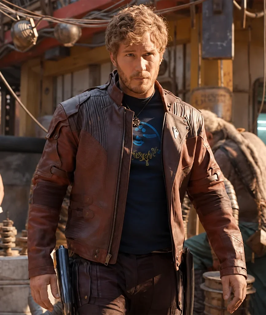 Guardians of the Galaxy Chris Pratt Star-Lord Leather Jacket