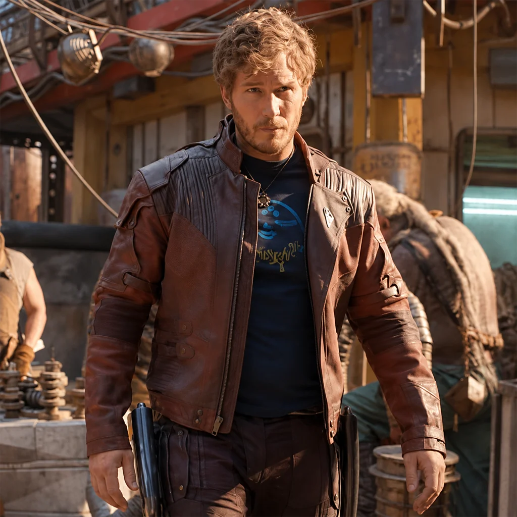 Guardians of the Galaxy Chris Pratt Star-Lord Leather Jacket