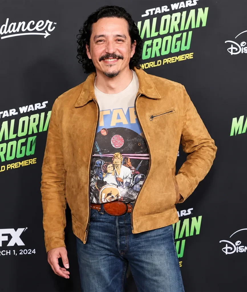 Gabriel Luna The Mandalorian and Grogu Brown Suede Jacket