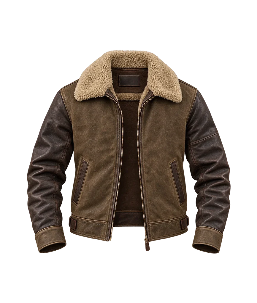 Maze Runner: The Death Cure Thomas Brodie-Sangster Brown Shearling Jacket