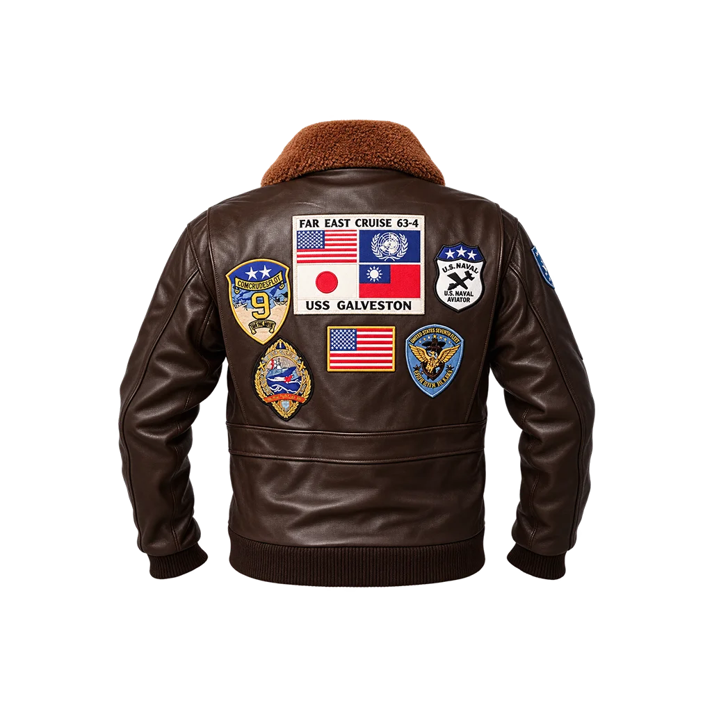 Top Gun Maverick Aviator Brown Leather Flight Jacket