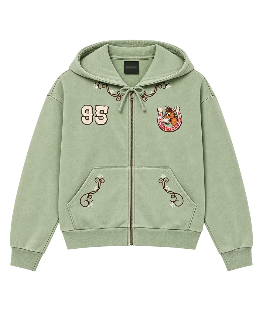Woody Toy Story 5 Tom Hanks Green Cropped Hoodie