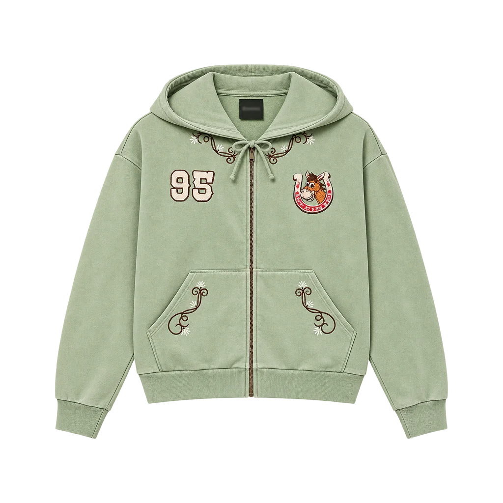Woody Toy Story 5 Tom Hanks Green Cropped Hoodie