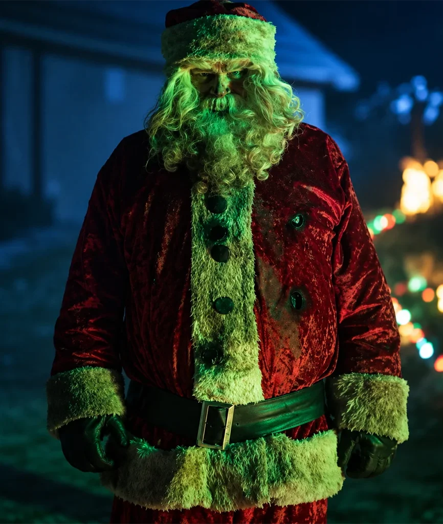 Violent Night David Harbour Red Santa Claus Jacket