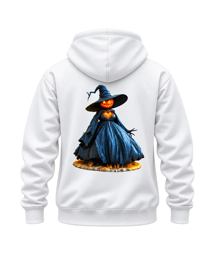 Wicked Pumpkin Witch Dress Dual-Print Hoodie