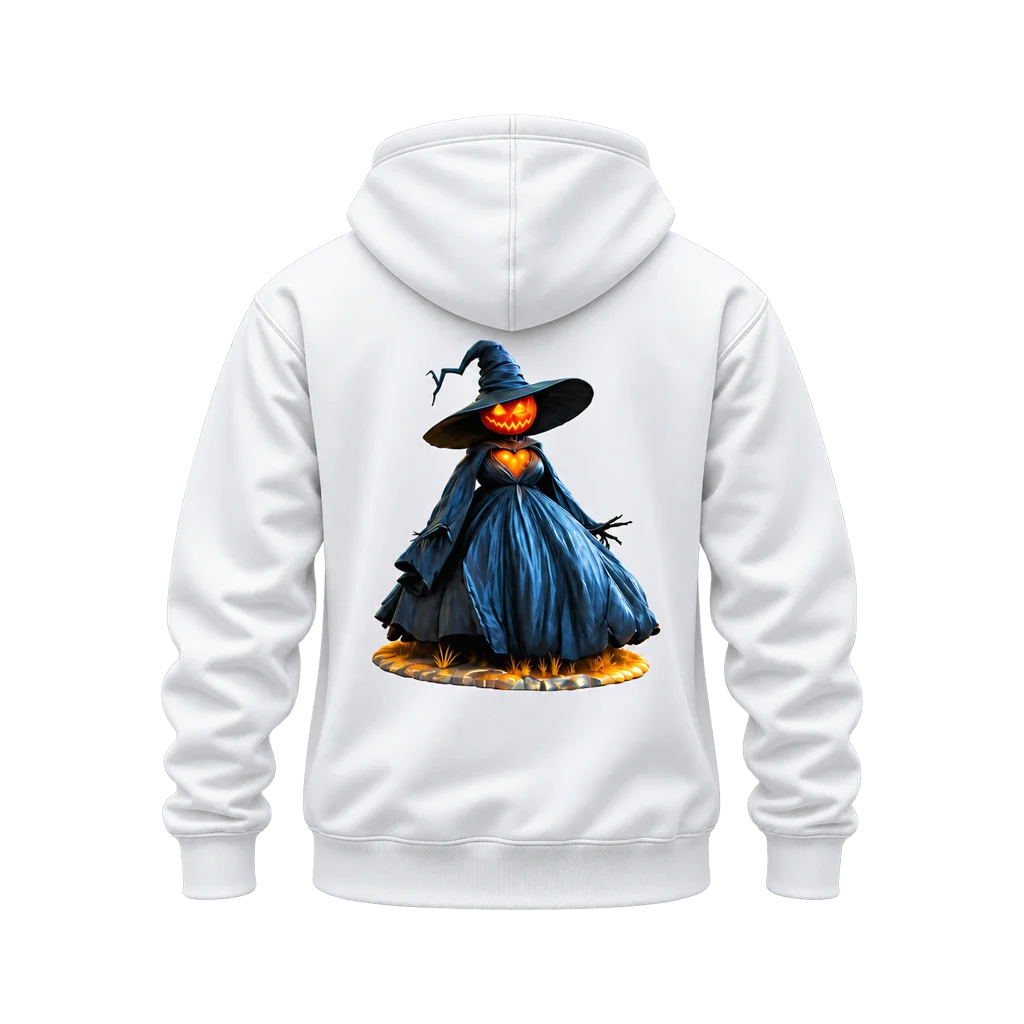 Wicked Pumpkin Witch Dress Dual-Print Hoodie