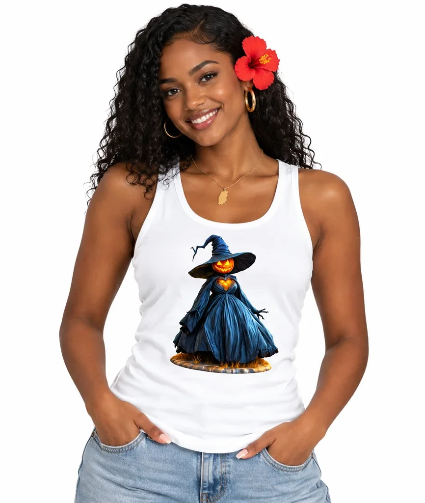 Wicked Pumpkin Witch Dress Tank Top