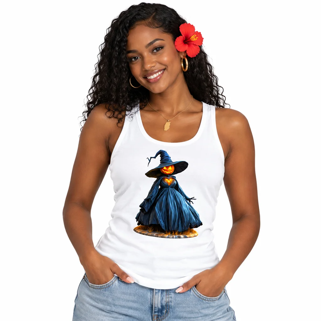 Wicked Pumpkin Witch Dress Tank Top