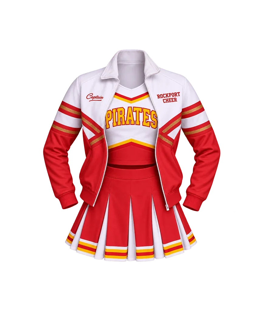 Josephine Langford 2019 Movie After Tessa Young Rockport Pirates Cheerleader Red White Jacket