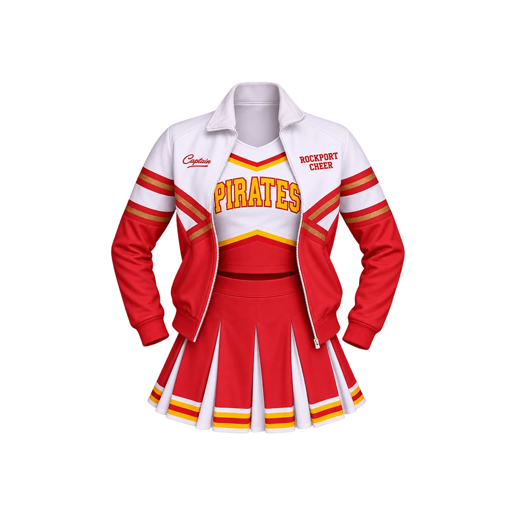 Josephine Langford 2019 Movie After Tessa Young Rockport Pirates Cheerleader Red White Jacket