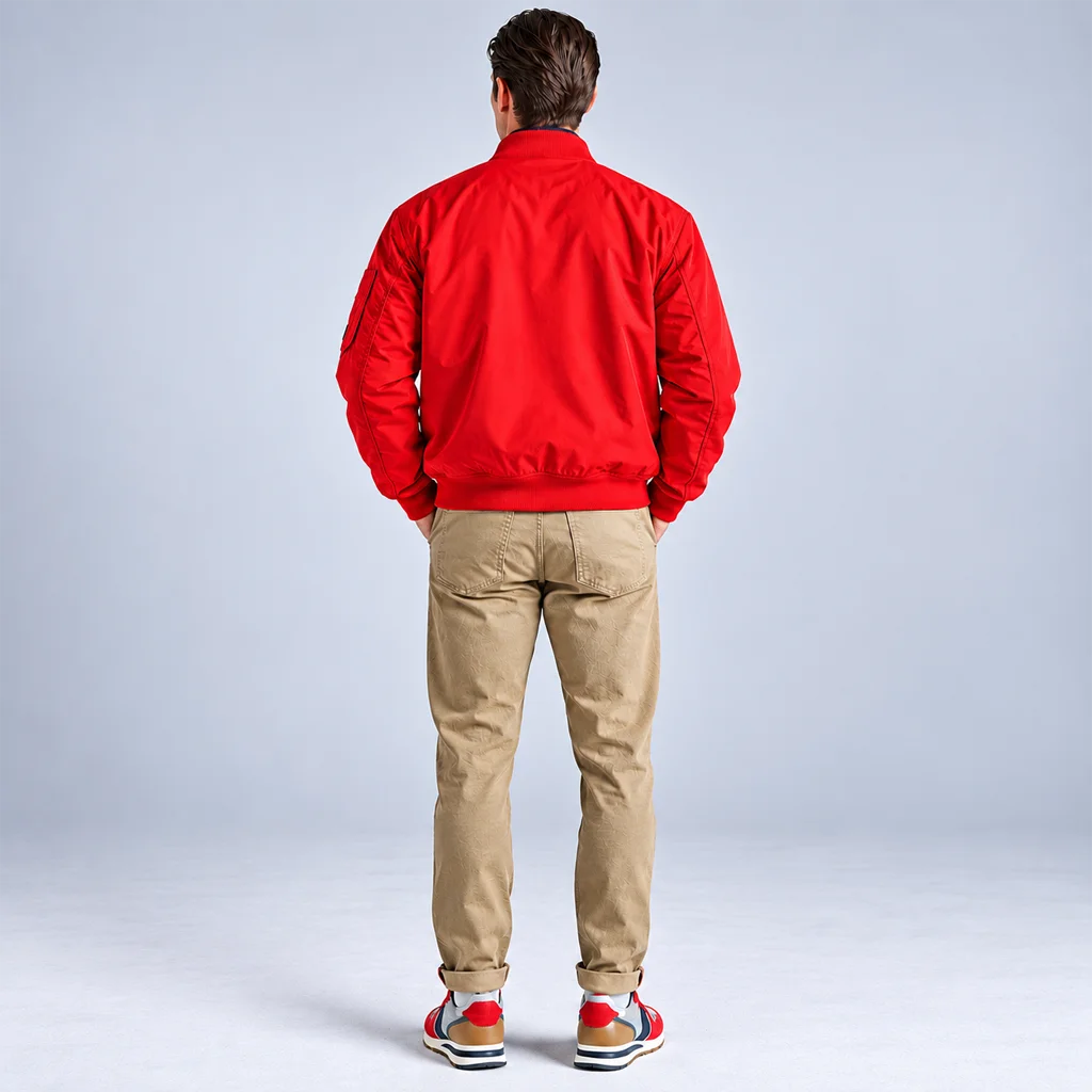 Woolrich Men’s Red Urban Flight Bomber Jacket