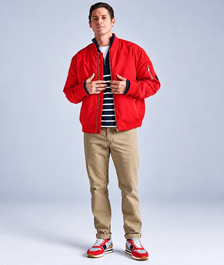 Woolrich Men’s Red Urban Flight Bomber Jacket