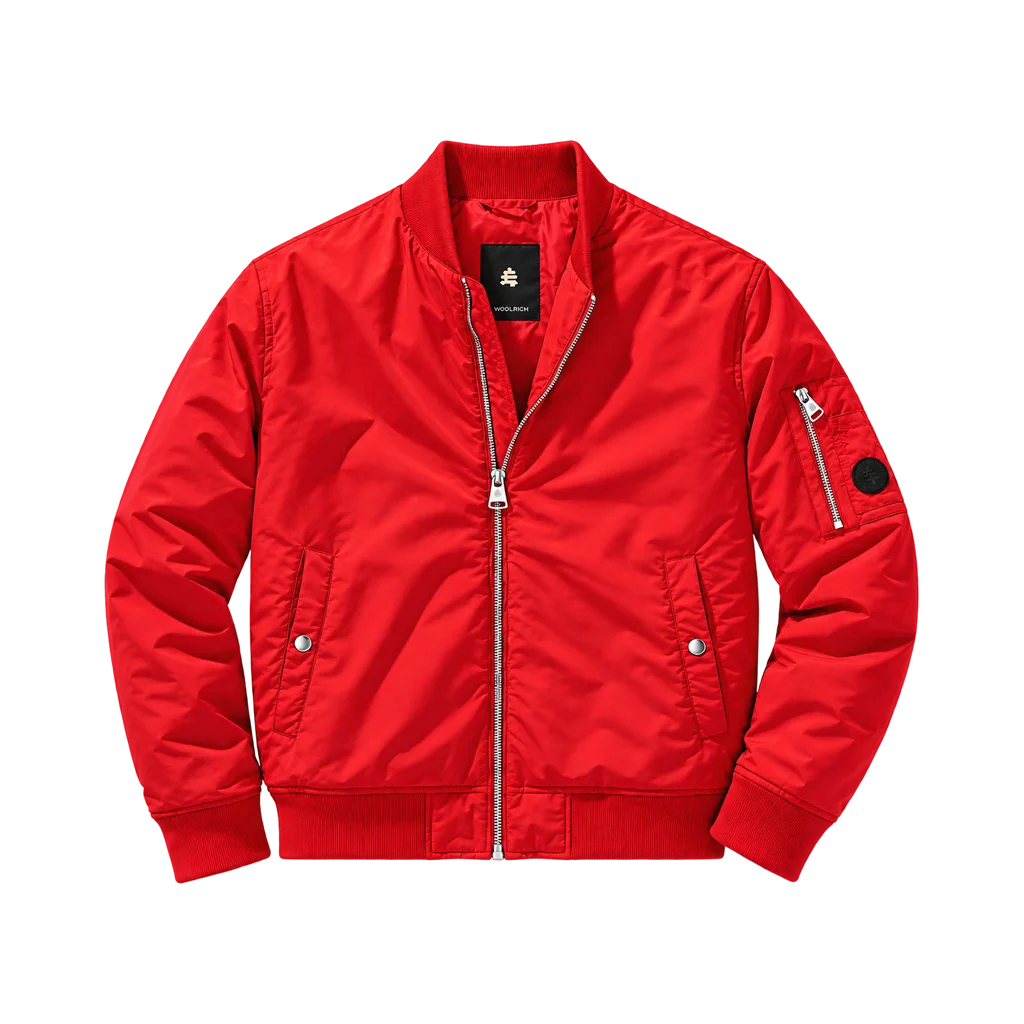Woolrich Men’s Red Urban Flight Bomber Jacket