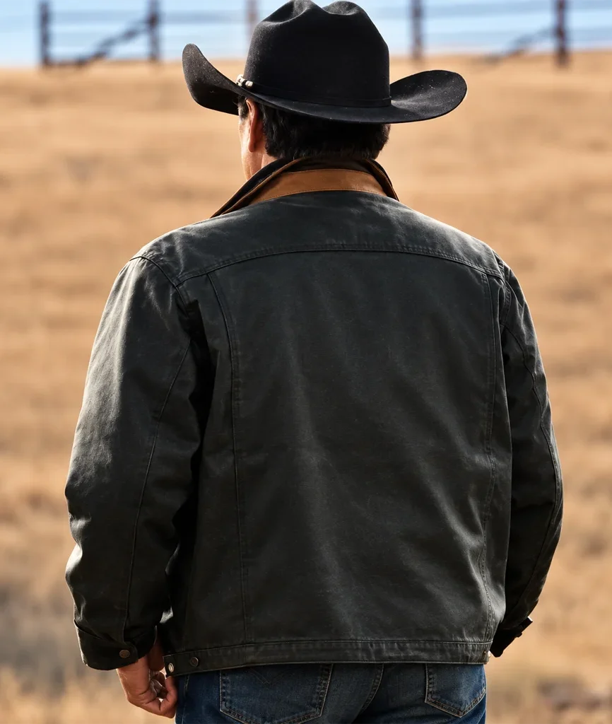 Yellowstone Thomas Rainwater Gil Birmingham Black Leather Jacket