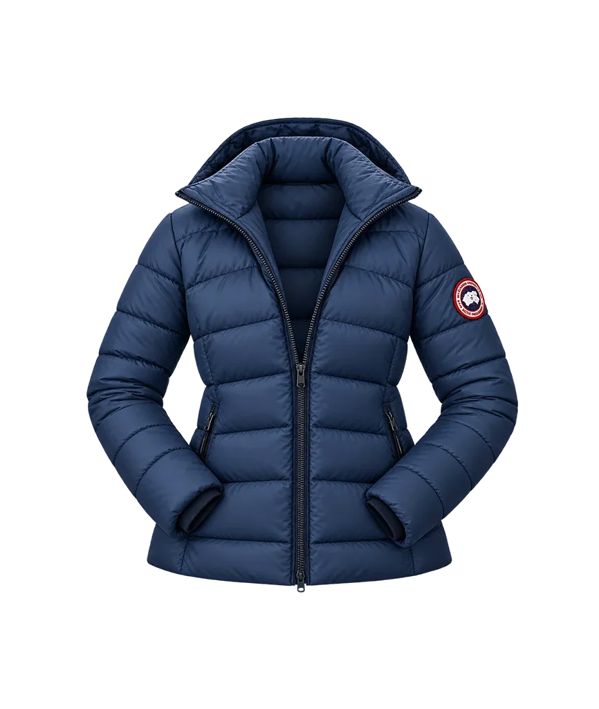 Zoey Miller The Other Zoey Josephine Langford Blue Quilted Hooded Jacket