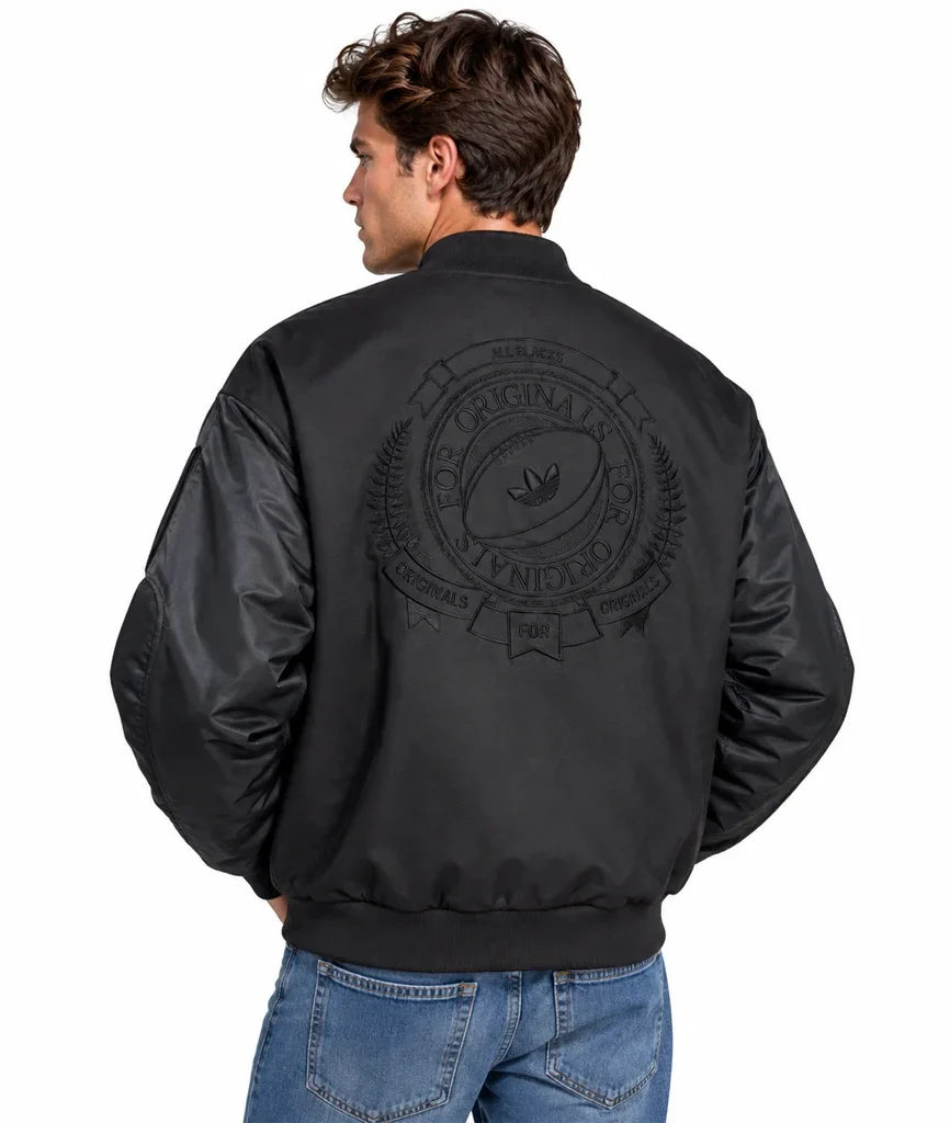 Men’s Adidas Originals x All Blacks Reversible Team Bomber Jacket