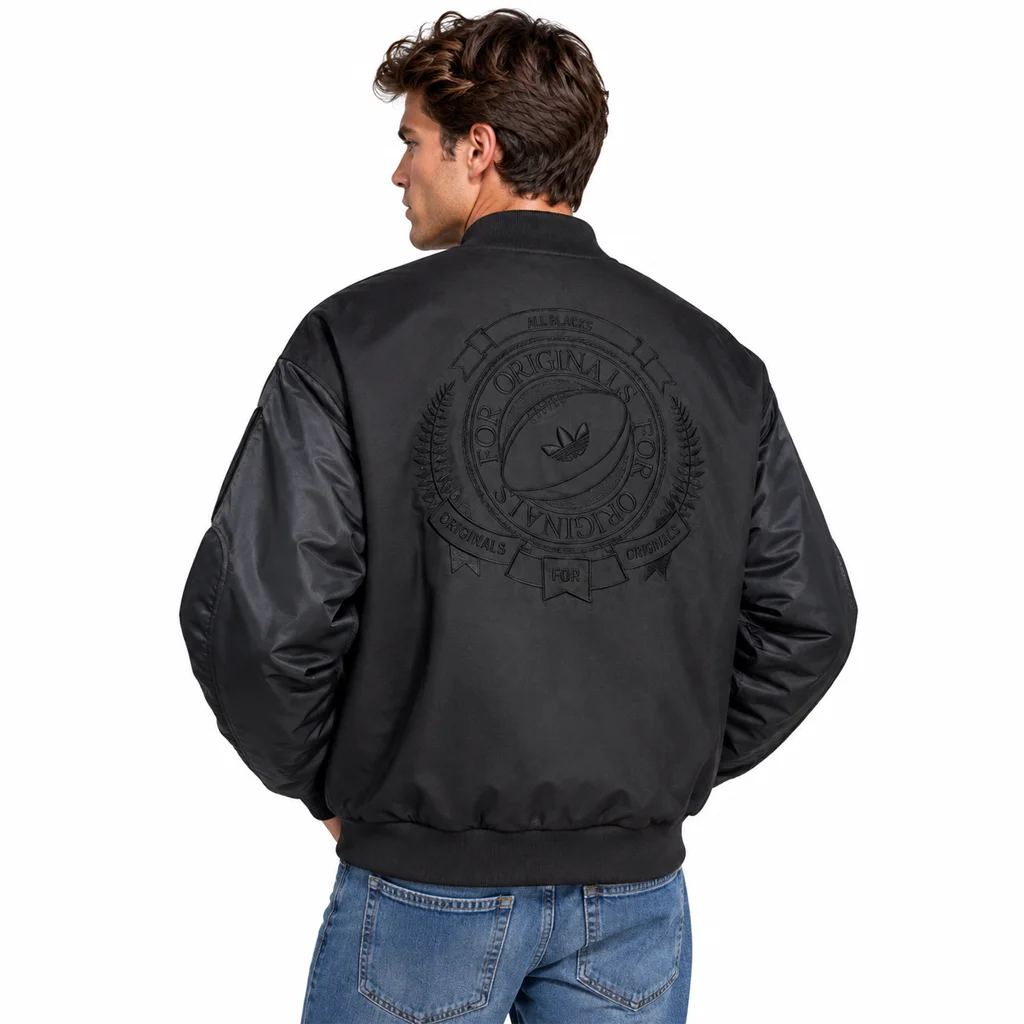 Men’s Adidas Originals x All Blacks Reversible Team Bomber Jacket