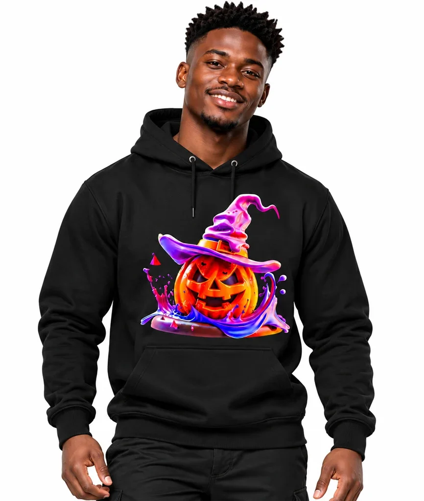 Alice in Wonderland Cheshire Cat Witch Hat Pumpkin Hoodie
